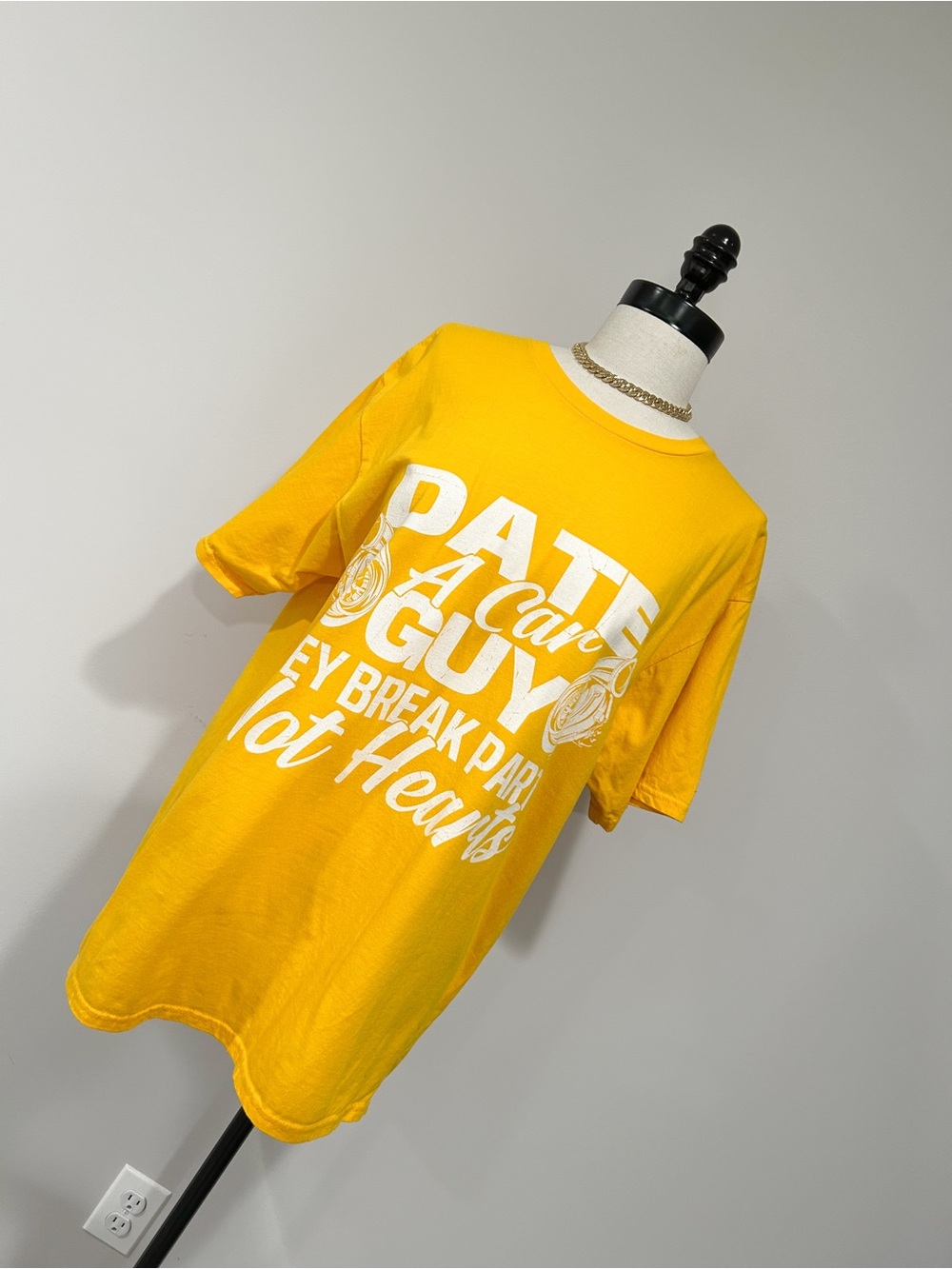 Yellow Graphic Short Sleeve Tee - Date A Car Guy